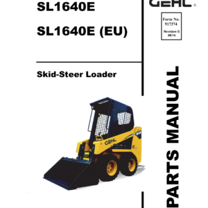 Gehl SL1640E and Mustang 2012 Skid Steer Loader Service Repair Manual - Image 3