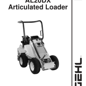 Gehl AL20DX, AL20DX Series II Utility Loader Operators and Parts Manual - Image 1