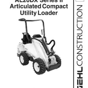 Gehl AL20DX, AL20DX Series II Utility Loader Operators and Parts Manual - Image 2