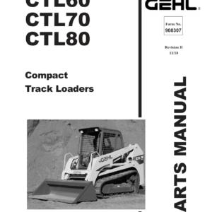 Gehl CTL80 Compact Track Loader Service Repair Manual - Image 3