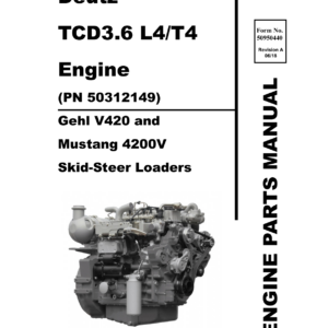 Gehl V420 and Mustang 4200V Skid Steer Loader Service Repair Manual - Image 4