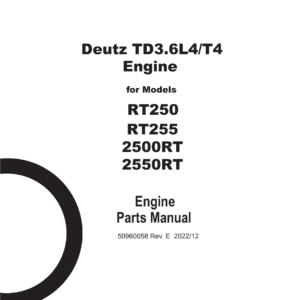 Gehl RT185, RT215, RT255 and Mustang 1850RT, 2150RT, 2550RT Loader Service Repair Manual - Image 4