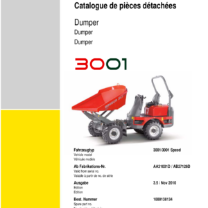 Wacker Neuson 3001 Dumper Service Repair Manual - Image 3