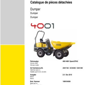 Wacker Neuson 4001 Dumper Service Repair Manual - Image 3