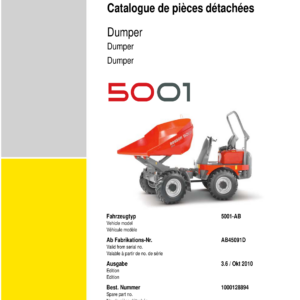 Wacker Neuson 5001 Dumper Service Repair Manual - Image 3
