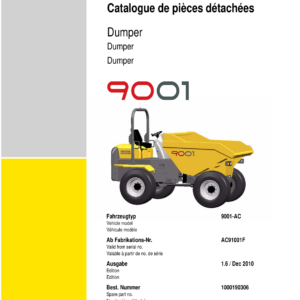 Wacker Neuson 9001 Dumper Service Repair Manual - Image 4