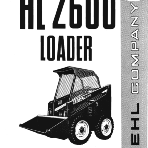 Gehl HL2600 Skid Steer Loader Operators and Parts Manual - Image 1