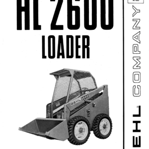 Gehl HL2600 Skid Steer Loader Operators and Parts Manual - Image 2