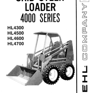 Gehl HL4300, HL4500, HL4600, HL4700 Skid Steer Loader Operators and Parts Manual - Image 2