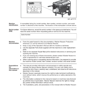 Wacker Neuson MG3 Generators Operators and Parts Catalog Manual - Image 3