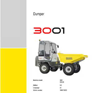 Wacker Neuson 3001 Dumper Service Repair Manual - Image 4