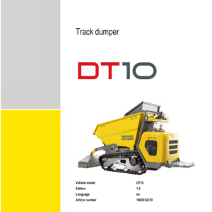 Wacker Neuson DT10 Track Dumper Service Repair Manual - Image 2