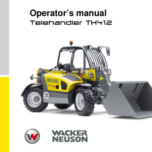 Wacker Neuson TH412 Telehandler Service Repair Manual - Image 2