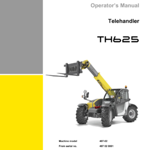 Wacker Neuson TH625 Telehandler Service Repair Manual - Image 2