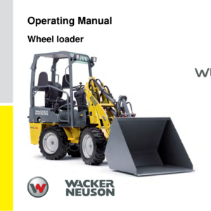 Wacker Neuson WL16 Wheel Loader Operators and Parts Manual - Image 2