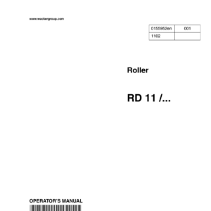 Wacker Neuson RD11 Roller Service Repair Manual - Image 2