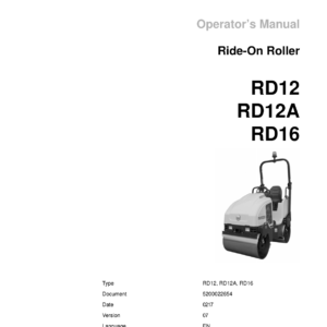 Wacker Neuson RD16 Roller Service Repair Manual - Image 2