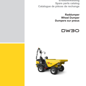 Wacker Neuson DW30 Dumper Service Repair Manual - Image 3