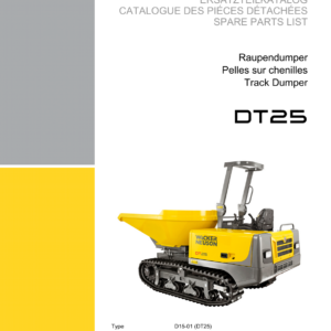 Wacker Neuson DT25 Track Dumper Service Repair Manual - Image 3