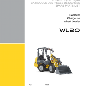 Wacker Neuson WL20 Wheel Loader Operators and Parts Manual - Image 2