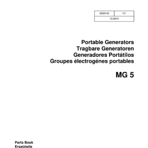 Wacker Neuson MG5 Generators Operators and Parts Catalog Manual - Image 3
