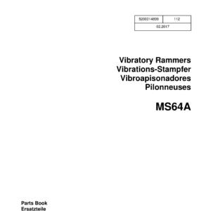 Wacker Neuson MS64A Vibratory Rammer Operators and Parts Manual - Image 2