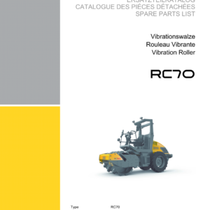 Wacker Neuson RC70, RC70 US, RC70 P, RC70vo, RC70 P US Single Drum Roller Operators and Parts Manual - Image 2