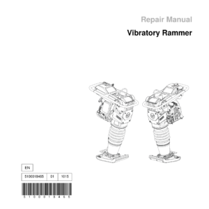 Wacker Neuson BS50-4s, BS50-4As, BS60-4s, BS60-4As, BS70-4As Vibratory Rammers Service Repair Manual - Image 1