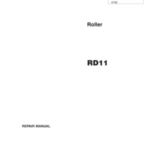 Wacker Neuson RD11 Roller Service Repair Manual - Image 1