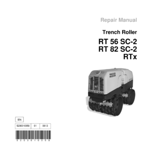 Wacker Neuson T82-SC3, RTX-SC3 Trench Roller Service Repair Manual - Image 1