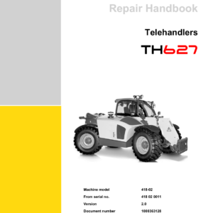 Wacker Neuson TH627 Telehandler Service Repair Manual - Image 1