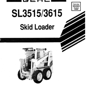 Gehl SL3515, SL3615 Skid Steer Loader Operators and Parts Manual - Image 1