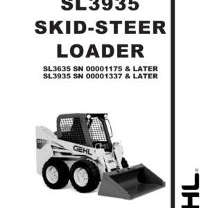 Gehl SL3635, SL3935 Skid Steer Loader Service Repair Manual - Image 2
