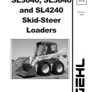 Gehl SL3640, SL3840, SL4240 Skid Steer Loader Service Repair Manual - Image 1