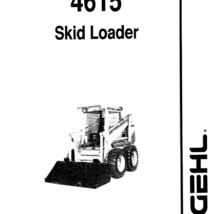 Gehl SL4615 Skid Steer Loader Operators and Parts Manual - Image 2