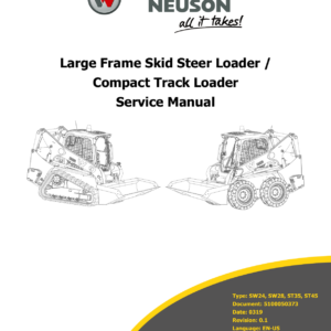 Wacker Neuson SW24, SW28, ST35, ST40, ST45, ST50 Skid Steer Loader Service Repair Manual - Image 2