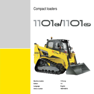 Wacker Neuson 1101,1101cp Skid Steer Loader Service Repair Manual