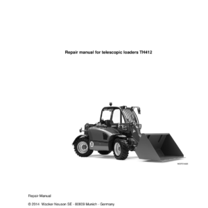 Wacker Neuson TH412 Telehandler Service Repair Manual - Image 1