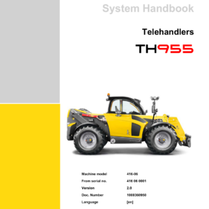 Wacker Neuson TH955 Telehandler Service Repair Manual - Image 4