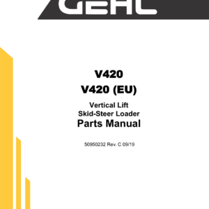 Gehl V420 and Mustang 4200V Skid Steer Loader Service Repair Manual - Image 3