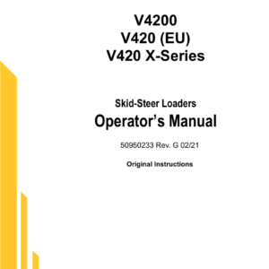 Gehl V420 and Mustang 4200V Skid Steer Loader Service Repair Manual - Image 2