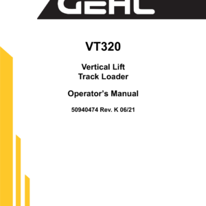 Gehl VT320 and Mustang 3200VT Track Loader Service Repair Manual - Image 2