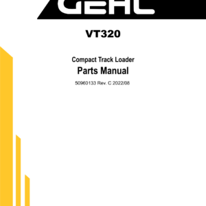 Gehl VT320 and Mustang 3200VT Track Loader Service Repair Manual - Image 3